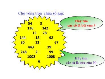 Bài giảng Toán 6 (Cánh diều) - Bài 7: Quan hệ chia hết. Tính chất chia hết (Tiếp) - Trường THCS Thái Sơn