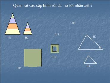Bài giảng Toán 8 (Hình học) - Tiết 42+43: Lý thuyết 2 tam giác đồng dạng - Trường THCS Thái Sơn