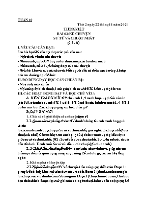 Giáo án các môn học Khối 1 - Tuần 10 - Năm học 2021-2022 - Nguyễn Thị Trang