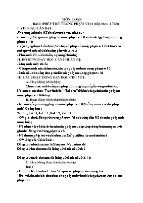 Giáo án các môn học Khối 1 - Tuần 14 - Nguyễn Thị Trang