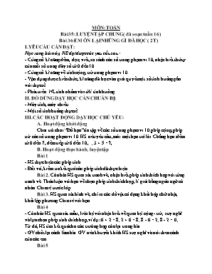 Giáo án các môn học Khối 1 - Tuần 17 - Nguyễn Thị Trang