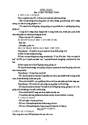 Giáo án các môn học Khối 1 - Tuần 18 - Nguyễn Thị Trang