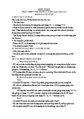 Giáo án các môn học Khối 1 - Tuần 27 - Nguyễn Thị Trang