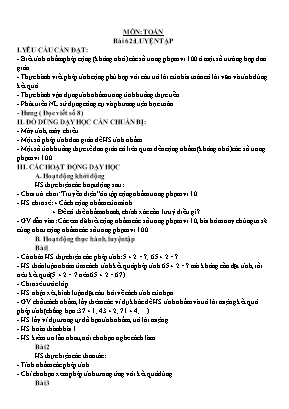 Giáo án các môn học Khối 1 - Tuần 29 - Nguyễn Thị Trang