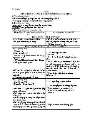 Giáo án các môn học Lớp 1 - Tuần 16 - Nguyễn Thị Thanh Mai