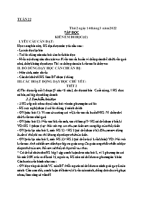 Giáo án các môn học Lớp 1 - Tuần 22 - Năm học 2021-2022 - Nguyễn Thị Trang