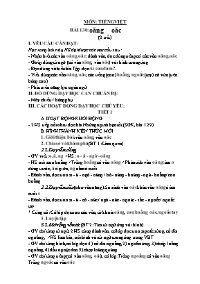 Giáo án các môn học Lớp 1 - Tuần 25 - Nguyễn Thị Thanh Mai