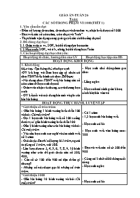 Giáo án các môn học Lớp 1 - Tuần 26 - Năm học 2021-2022 - Nguyễn Thị Thanh Mai