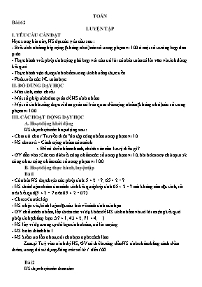 Giáo án các môn học Lớp 1 - Tuần 29 - Nguyễn Thị Thanh Mai
