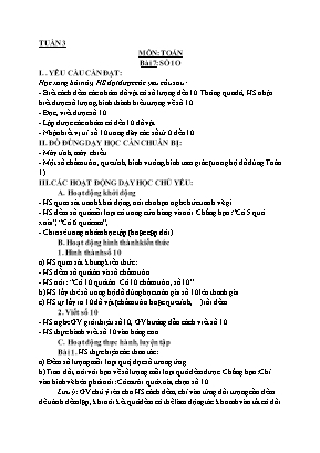 Giáo án các môn học Lớp 1 - Tuần 3 - Nguyễn Thị Trang