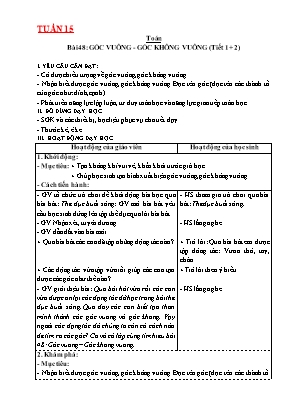 Giáo án các môn học Lớp 3 - Tuần 15 - Nguyễn Thị Tuyết Hồng