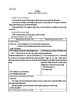 Giáo án các môn học Lớp 3 - Tuần 16 - Nguyễn Thị Tuyết Hồng