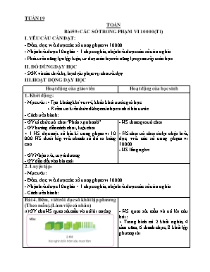 Giáo án các môn học Lớp 3 - Tuần 19 - Nguyễn Thị Tuyết Hồng