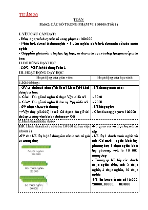 Giáo án các môn học Lớp 3 - Tuần 20 - Nguyễn Thị Tuyết Hồng