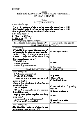 Giáo án các môn học Lớp 3 - Tuần 29 - Nguyễn Thị Thanh Mai
