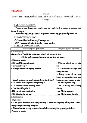 Giáo án các môn học Lớp 3 - Tuần 32 - Nguyễn Thị Tuyết Hồng