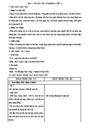 Giáo án các môn học Lớp 5 - Tuần 1