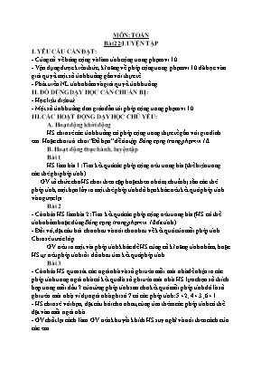 Giáo án các môn Lớp 1 - Tuần 10 - Nguyễn Thị Trang
