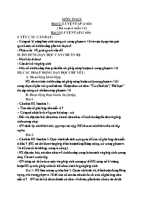 Giáo án các môn Lớp 1 - Tuần 15 - Nguyễn Thị Trang