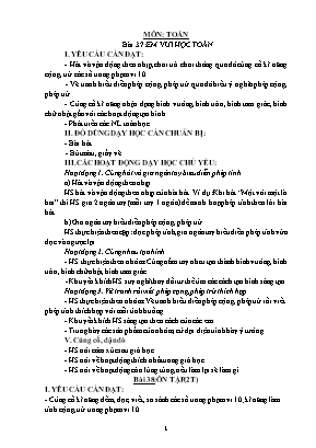 Giáo án các môn Lớp 1 - Tuần 18 - Nguyễn Thị Trang
