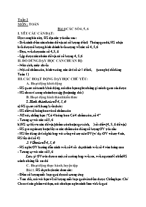 Giáo án các môn Lớp 1 - Tuần 2 - Nguyễn Thị Trang