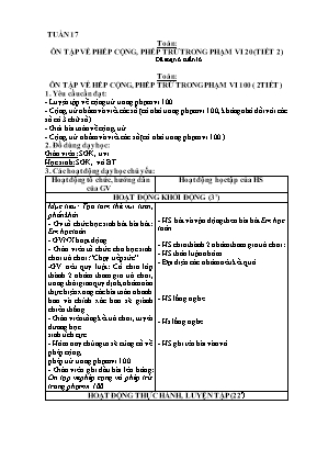 Giáo án các môn Lớp 2 - Tuần 17 - Nguyễn Thị Thanh Mai