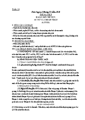 Giáo án các môn Tiếng Việt + Toán 1 - Tuần 10 - Năm học 2021-2022 - Nguyễn Thị Thanh Mai