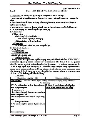 Giáo án Công nghệ 9 - Bài 1: Giới thiệu nghề điện dân dụng - Năm học 2023-2024 - Trần Đình Sinh