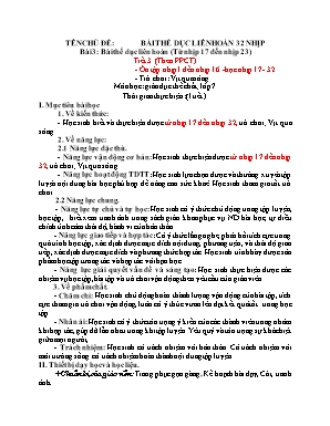 Giáo án Giáo dục thể chất 7 - Tuần 2 - Năm học 2023-2024 - Nguyễn Quang Cần