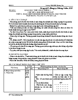 Giáo án Giáo dục thể chất Lớp 3 - Tuần 2+3 - Năm học 2023-2024 - Nguyễn Quang Cần