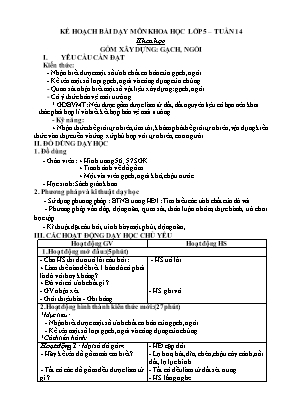 Giáo án Khoa học Lớp 5 - Tuần 14