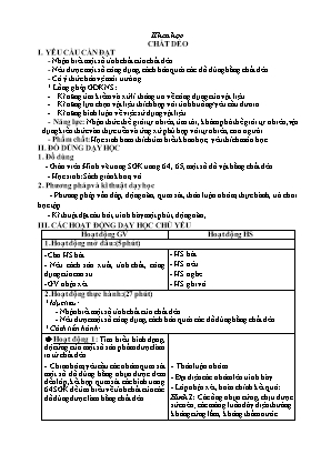 Giáo án Khoa học Lớp 5 - Tuần 16