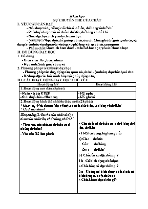 Giáo án Khoa học Lớp 5 - Tuần 18