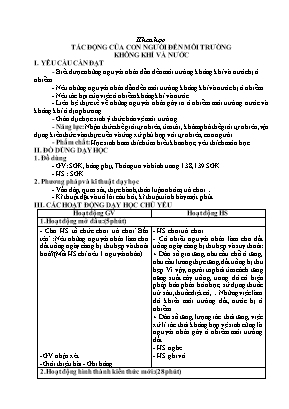 Giáo án Khoa học Lớp 5 - Tuần 34