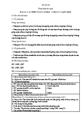 Giáo án môn Tin học Lớp 5 - Tuần 29