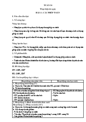 Giáo án môn Tin học Lớp 5 - Tuần 30