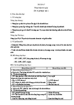 Giáo án Tin học Lớp 5 - Tuần 17