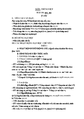Giáo án Toán + Tiếng Việt Lớp 1 - Tuần 21 - Nguyễn Thị Thanh Mai