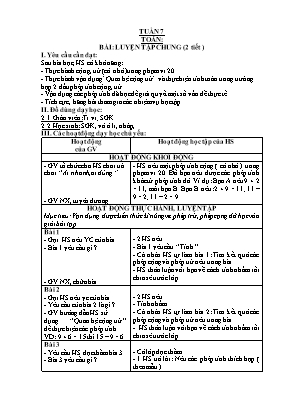 Kế hoạch bài dạy các môn học Lớp 1 - Tuần 7 - Nguyễn Thị Thanh Mai