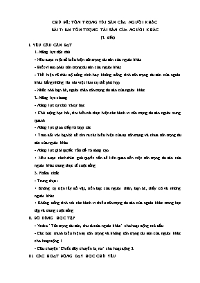 Kế hoạch bài dạy các môn học Lớp 4 - Tuần 14