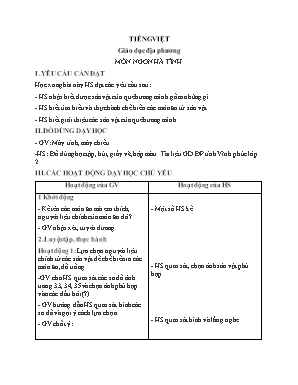 Kế hoạch bài dạy các môn Lớp 1 - Tuần 21 - Nguyễn Thị Thanh Mai