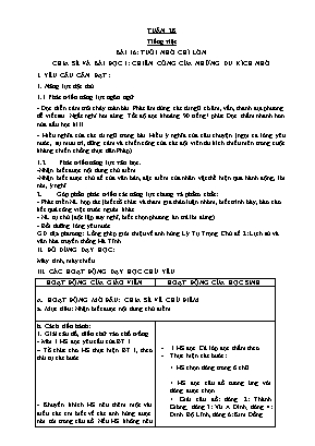 Kế hoạch bài dạy các môn Lớp 1 - Tuần 28