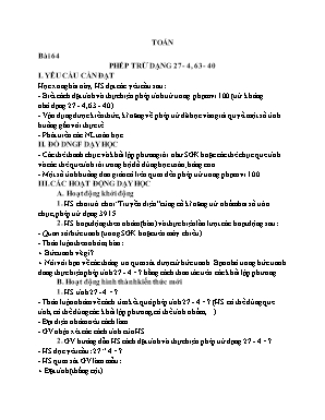 Kế hoạch bài dạy Toán + Tiếng Việt + Đạo đức Lớp 1 - Tuần 30 - Nguyễn Thị Thanh Mai