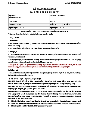Giáo án Toán 7 tích hợp năng lực số và AI trọn bộ cả năm học 2026-2027